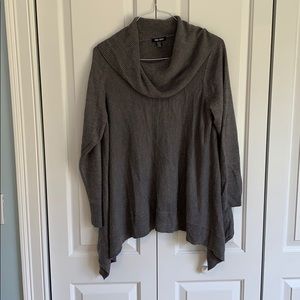 Gray Cowl Neck Sweater